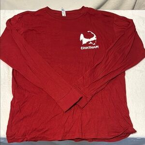 Red Long Sleeve Men's Shirt